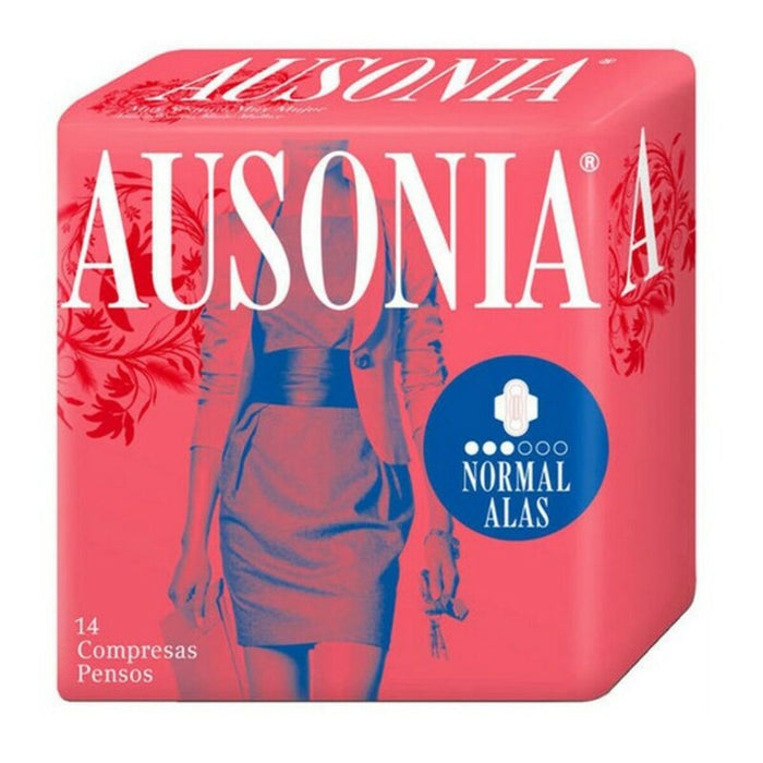 Absorbante Normale cu Aripioare Ausonia Ausonia (14 uds) 14 Unități