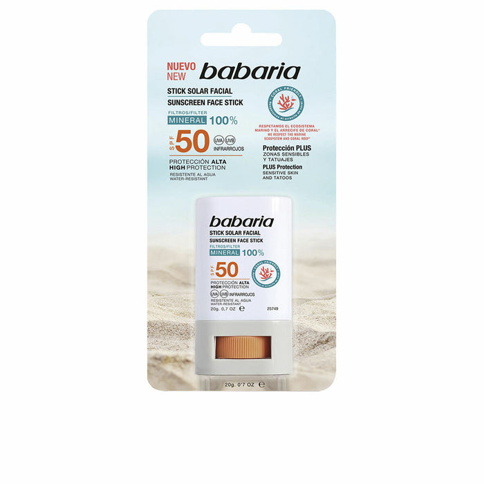 Protector Solar de Față Babaria Solar Stick Facial Spf 50 20 g