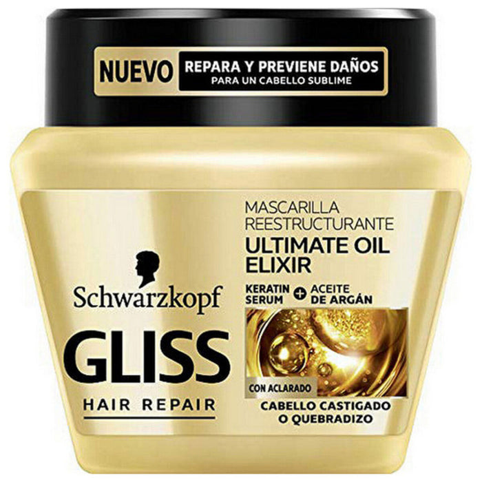 Mască cu Keratină Ultimate Oil Elixir Schwarzkopf Gliss Ultimate Oil Elixir (300 ml) 300 ml