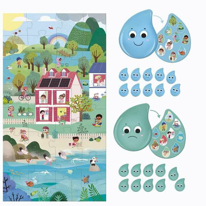 Puzzle Diset Cuidando el planeta. El agua. 32 Piese