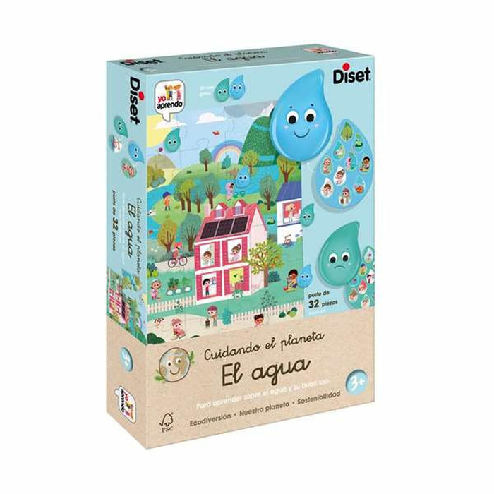 Puzzle Diset Cuidando el planeta. El agua. 32 Piese