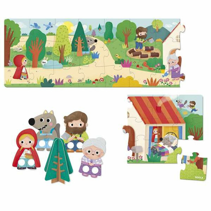 Puzzle pentru Copii Diset XXL Scufița Roșie 30 Piese