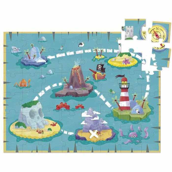 Puzzle pentru Copii Diset XXL Barcă Pirat 48 Piese