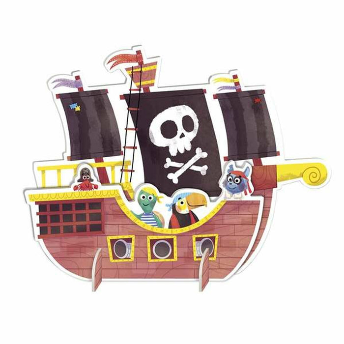 Puzzle pentru Copii Diset XXL Barcă Pirat 48 Piese