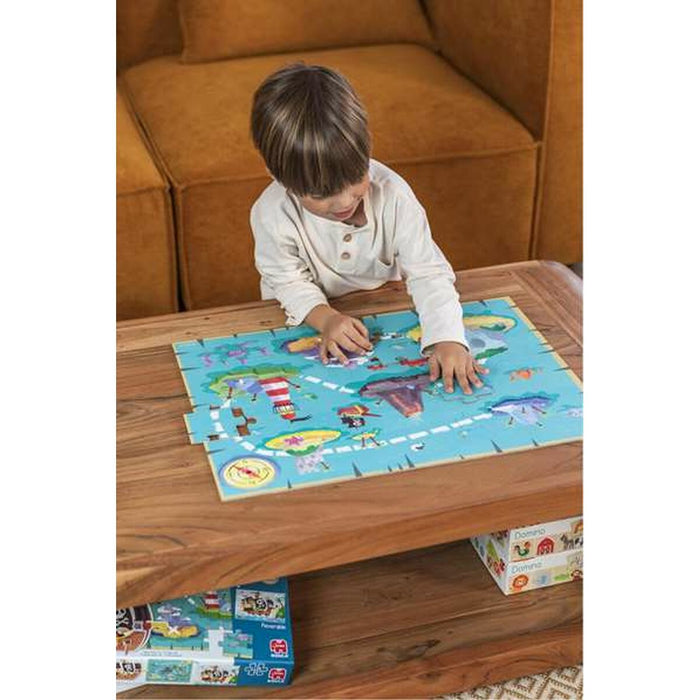 Puzzle pentru Copii Diset XXL Barcă Pirat 48 Piese