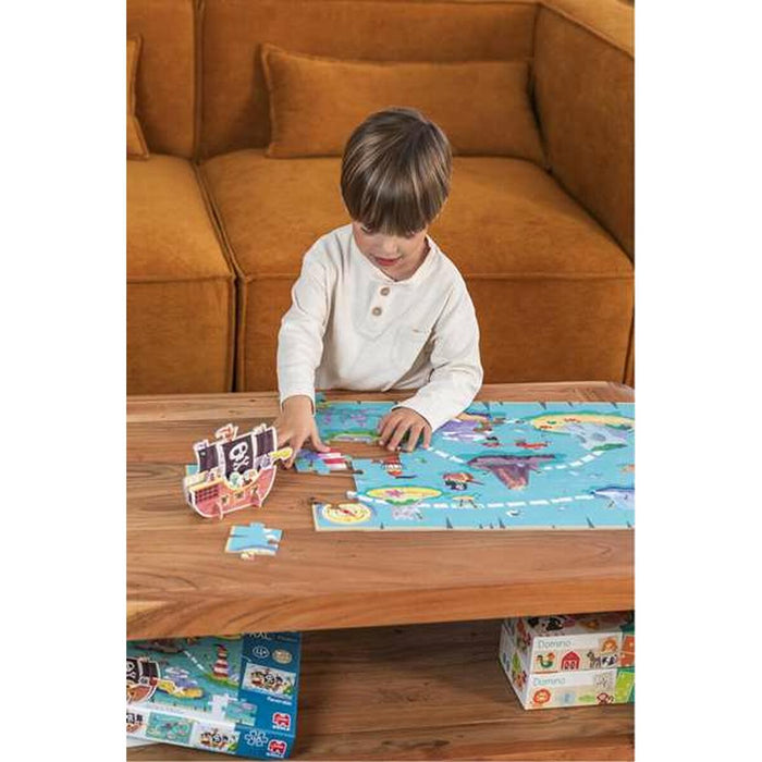 Puzzle pentru Copii Diset XXL Barcă Pirat 48 Piese