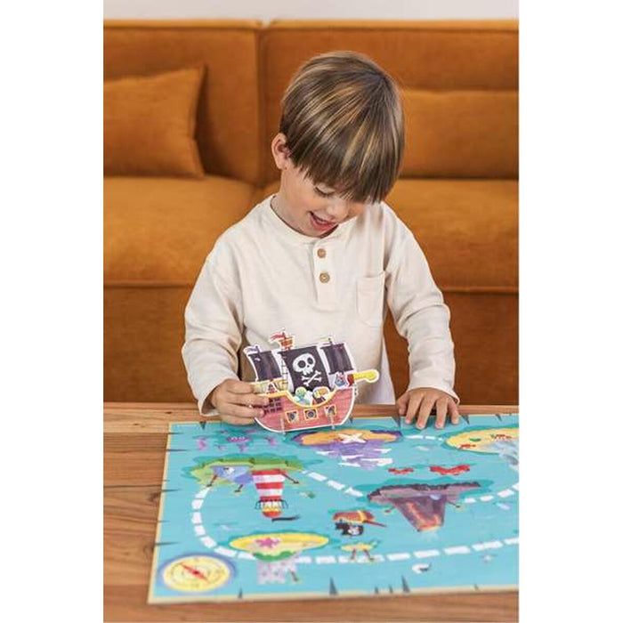 Puzzle pentru Copii Diset XXL Barcă Pirat 48 Piese