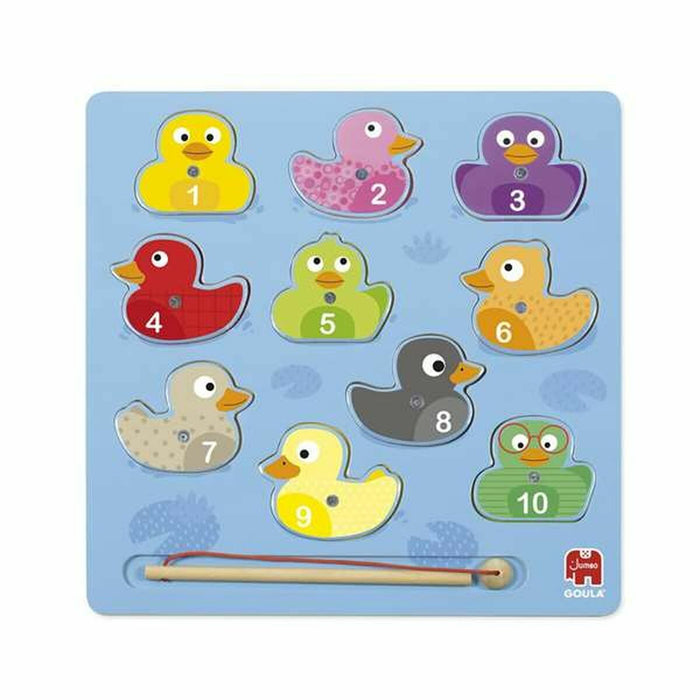 Puzzle Goula Magnetic Puzzle Ducks 59453 Magnetic Rață Multicolor (Engleză) (24 Piese)
