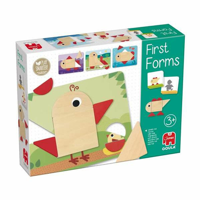 Puzzle pentru Copii din Lemn Goula First Forms 7 Piese
