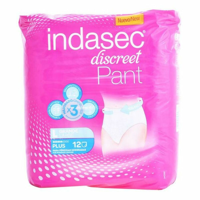 Scutece pentru Incontinență Pant Plus Talla Grande Indasec (12 uds)