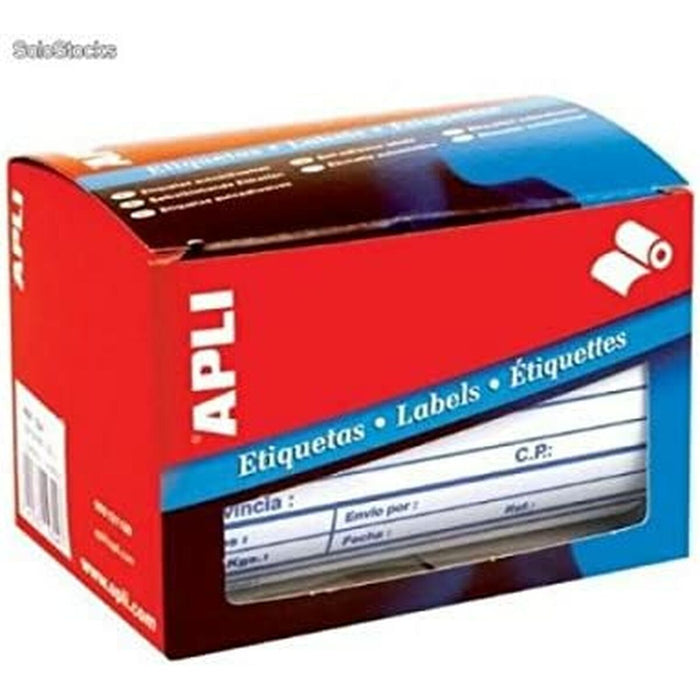 Rolă de Etichete Apli 200 Piese 109 x 82 mm