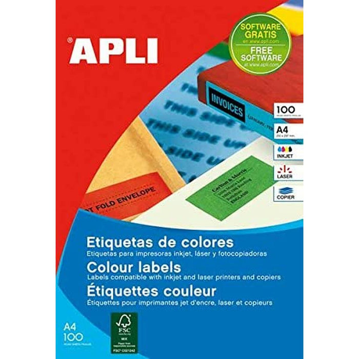 Etichete pentru Imprimantă Apli Galben 70 x 37 mm
