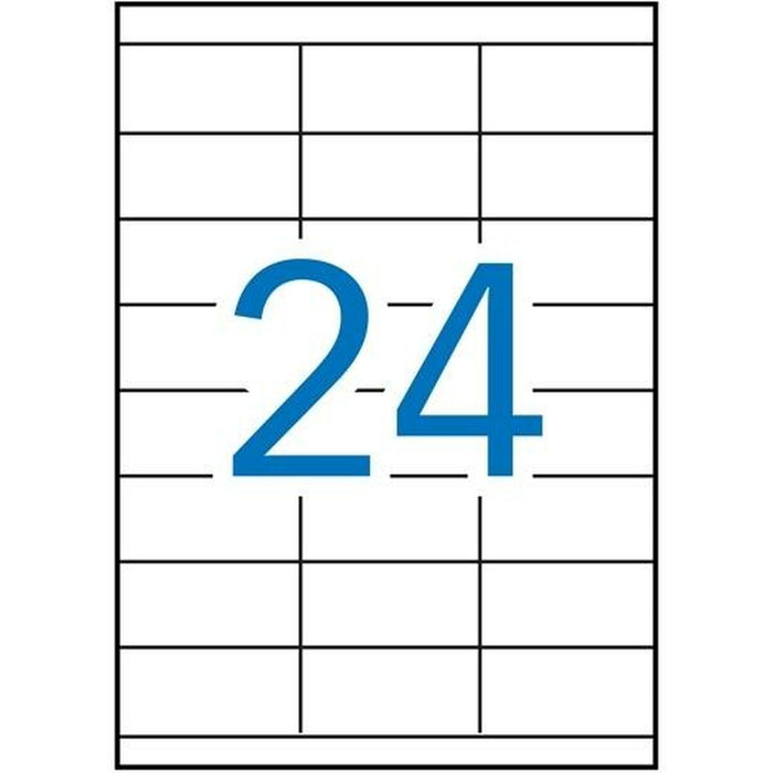 Etichete autoadezive Apli   Alb Hârtie 500 Frunze 70 x 35 mm