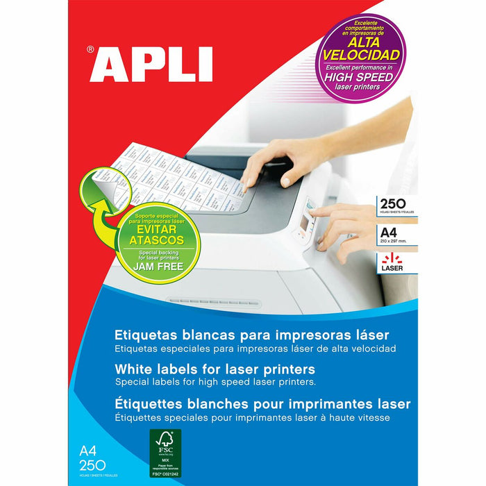 Etichete autoadezive Apli 105 x 37mm Alb 105 x 37 mm