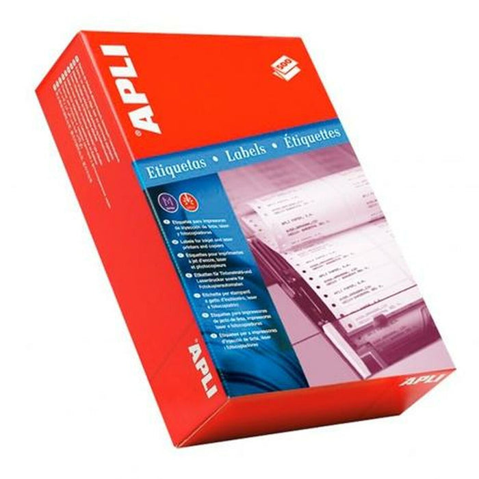 Etichete pentru Imprimantă Apli Imprimantă Matrice 1500 Frunze 134,6 x 99,4 mm Alb 500 Frunze