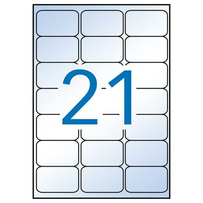 Etichete autoadezive Apli Transparent Hârtie 10 Frunze 63,5 x 38,1 mm