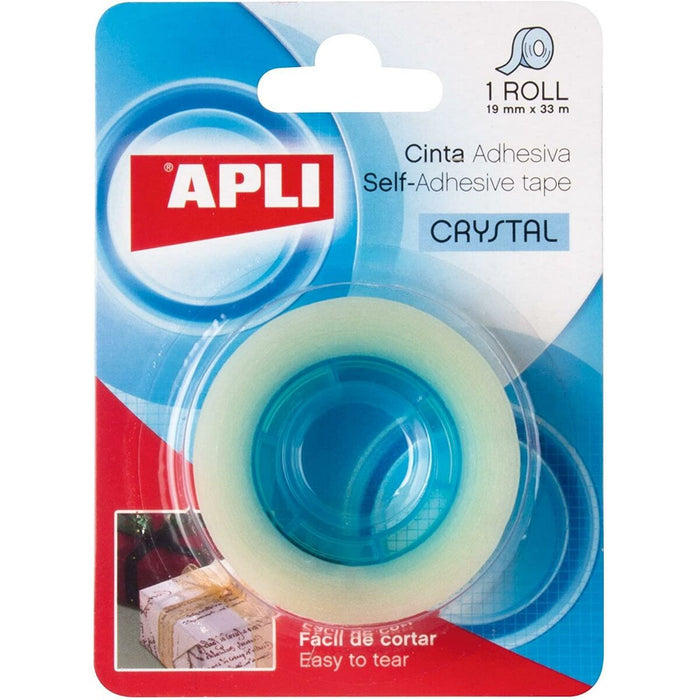 Bandă Adezivă Apli Transparent Hârtie 10 Piese 19 x 33 mm