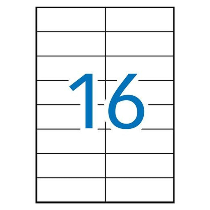 Etichete Apli Alb Hârtie 100 Frunze 105 x 37 mm