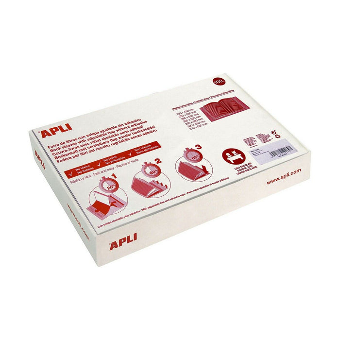 Husă Carte Apli 100 Unități 29 x 53 cm Transparent (100 Unități)