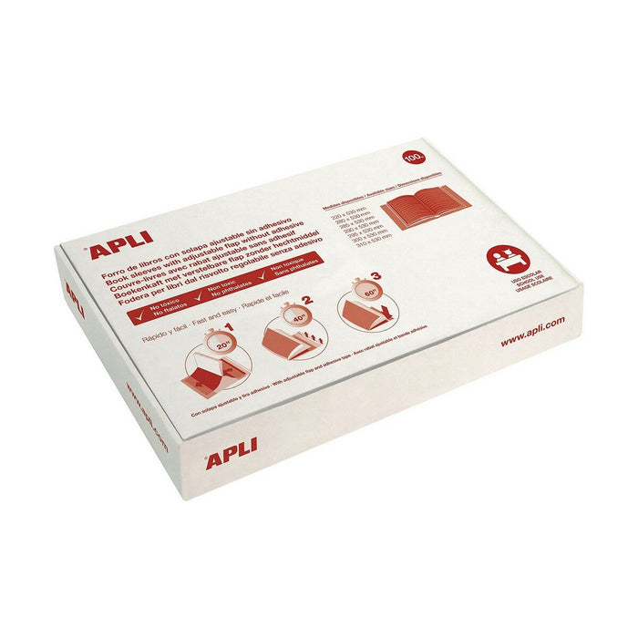 Husă Carte Apli 100 Unități 31 x 53 cm Transparent (100 Unități)