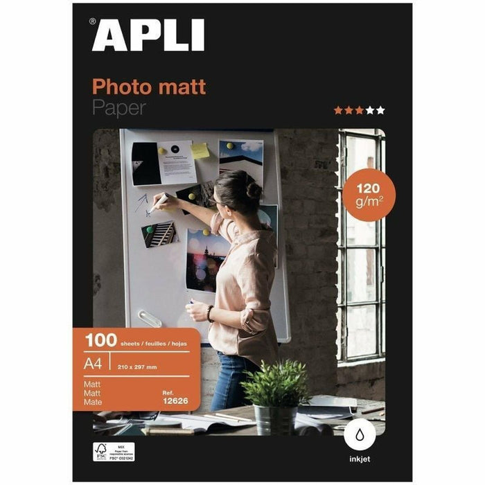 Hârtie Fotografică Lucioasă Apli 12626 (100 Unități)