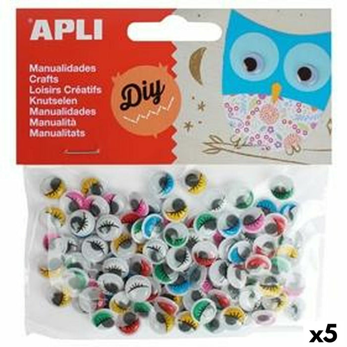 Autocolante Apli Ochi Multicolor (5 Unități)