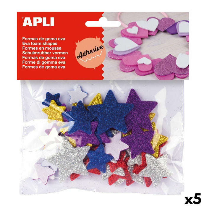 Materiale pentru artizanat Apli Stea Multicolor (5 Unități)