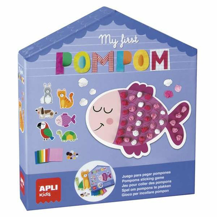 Set de Lucru Manual cu Hârtie Apli My First Pompom