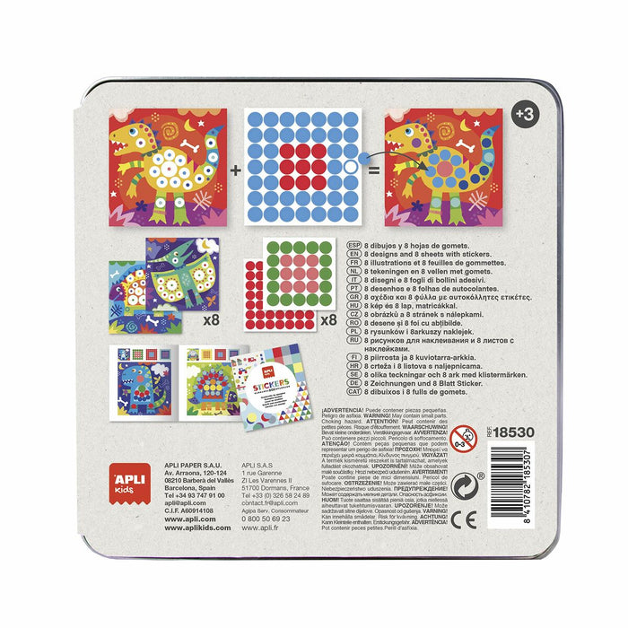 Set de Lucru Manual Apli Gomets Dino Multicolor