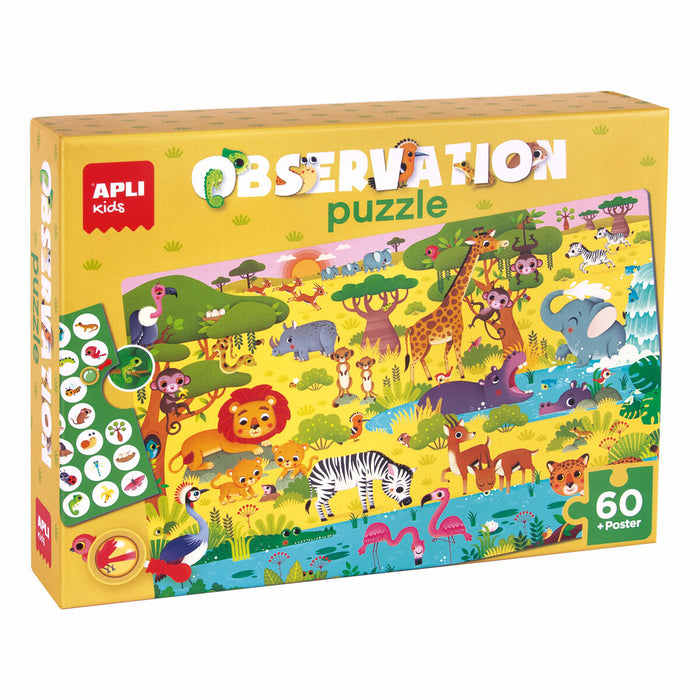 Puzzle Apli Observation Jungle 60 Piese