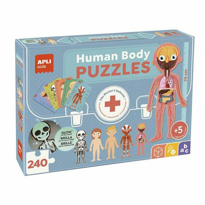 Puzzle Apli 19438 35 x 75 x 24 cm Corp uman 240 Piese