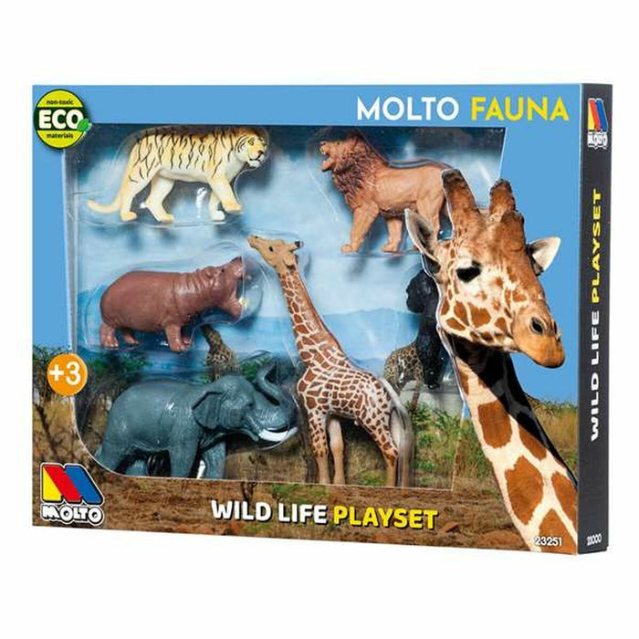 Set de 6 Animale Sălbatice Moltó Plastic
