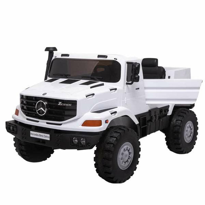 Mașinuță electrică pentru copii Injusa Mercedes Benz Truck Alb Lumini cu sunet Control radio 12 V