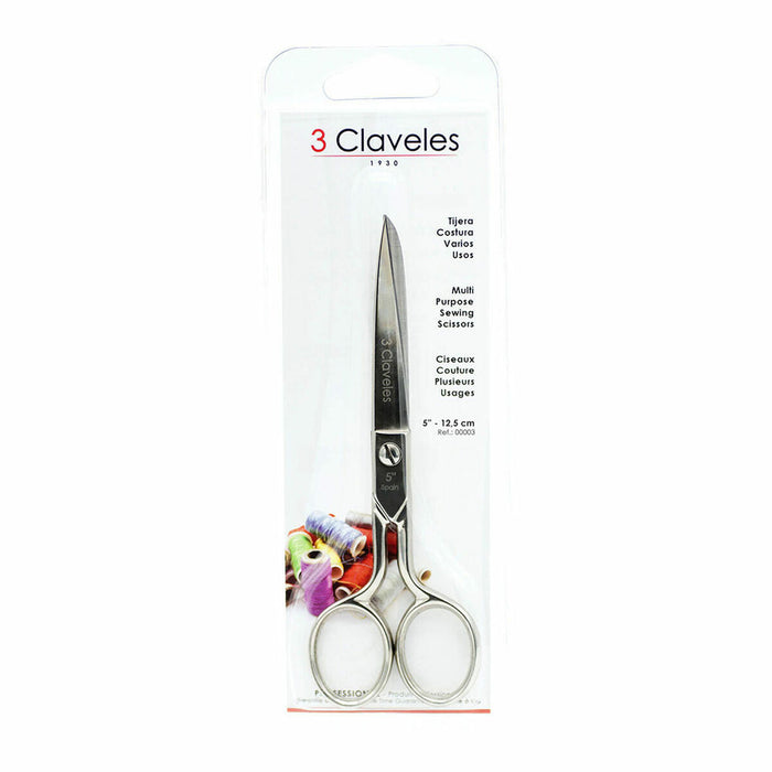 Foarfece de cusut 3 Claveles 5" drept