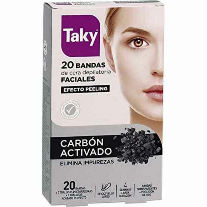 Benzi Epilatoare pentru Față Carbón Activado Taky Carbon Activado