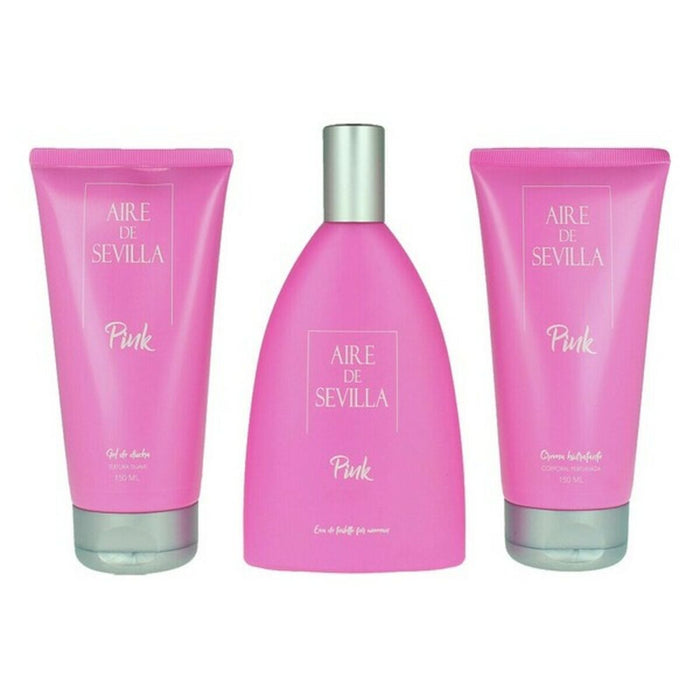 Set de Parfum Femei Pink Aire Sevilla EDT (3 pcs) (3 pcs)