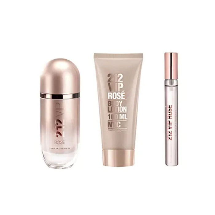 Set de Parfum Femei Carolina Herrera 212 Vip Rosé 3 Piese