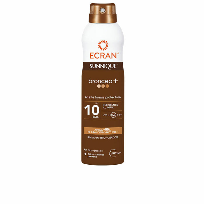 Ulei Bronzant Ecran Sunnique Broncea+ Spray 250 ml Spf 10
