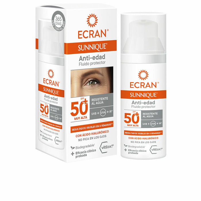 Lichid cu protecție solară Ecran Ecran Sunnique SPF 50+ 50 ml