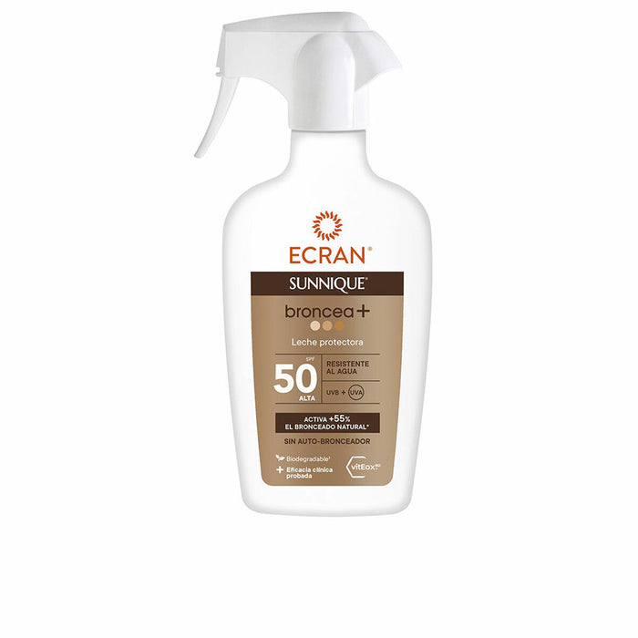 Lapte Solar Ecran Sunnique Broncea+ Bronzant Spf 50 (270 ml)