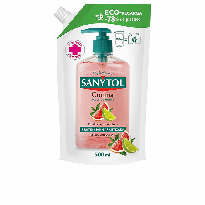 Săpun de Mâini Sanytol 500 ml Antibacteriană Bucătărie Reumplere