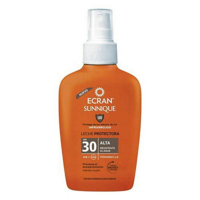 Protector Solar Corporal Spray Ecran Sunnique IR Lapte Solar SPF 30 (100 ml)