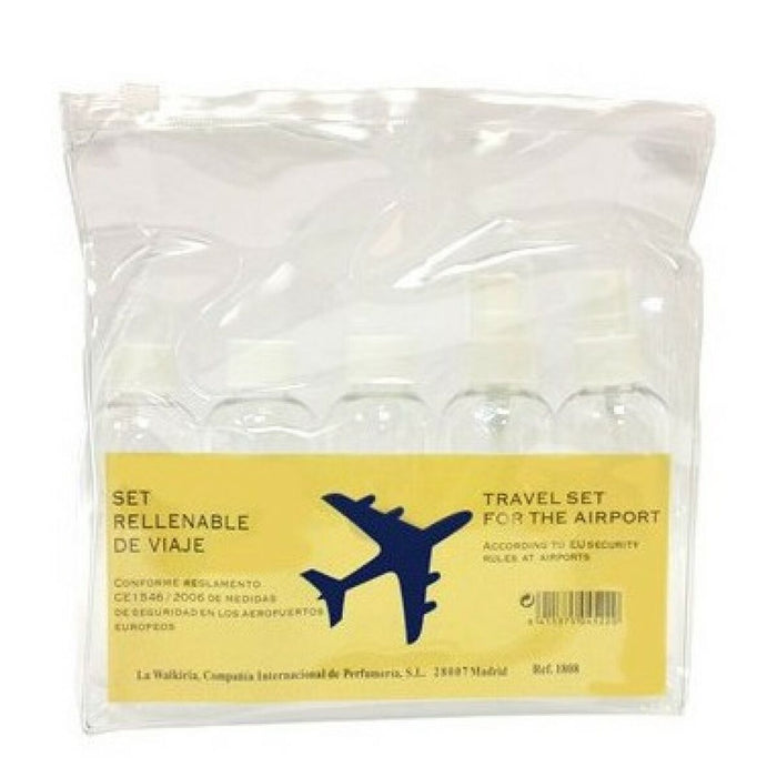 Set de Voiaj Walkiria Plastic Transparent (5 pcs)