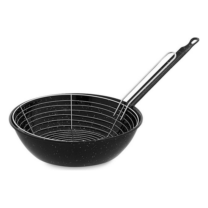 Tigaie cu coș pentru prăjit Vaello Negru Oțel emailat (Ø 26 cm)