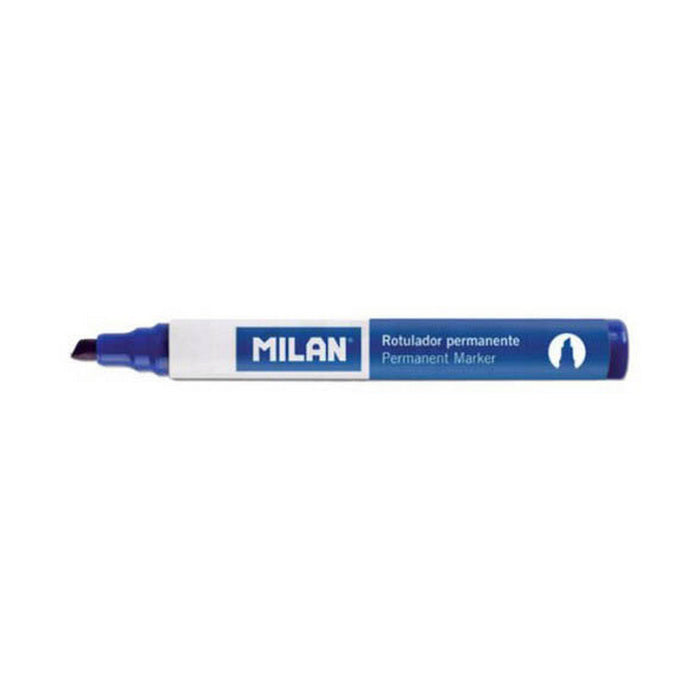 Marker permanent Milan Albastru PVC 12 Unități (Ø 4 mm)