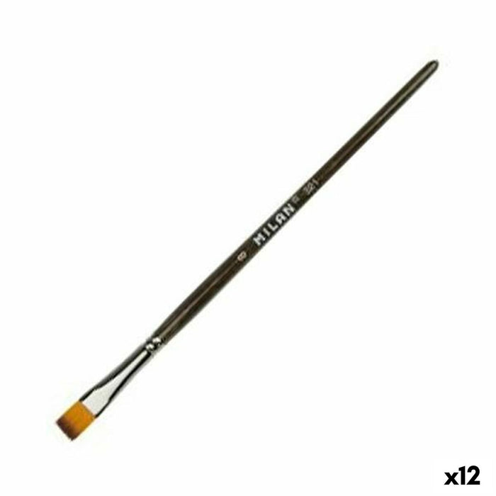 Pensulă Milan Serie 321 Nº12 Plat (12 Unități)
