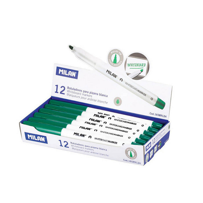 Carioci Milan Tablă albă 12 Unități Verde PVC