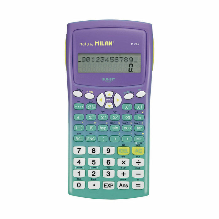 Calculator științific Milan M240 Sunset Turquoise Liliachiu 16,7 x 8,4 x 1,9 cm