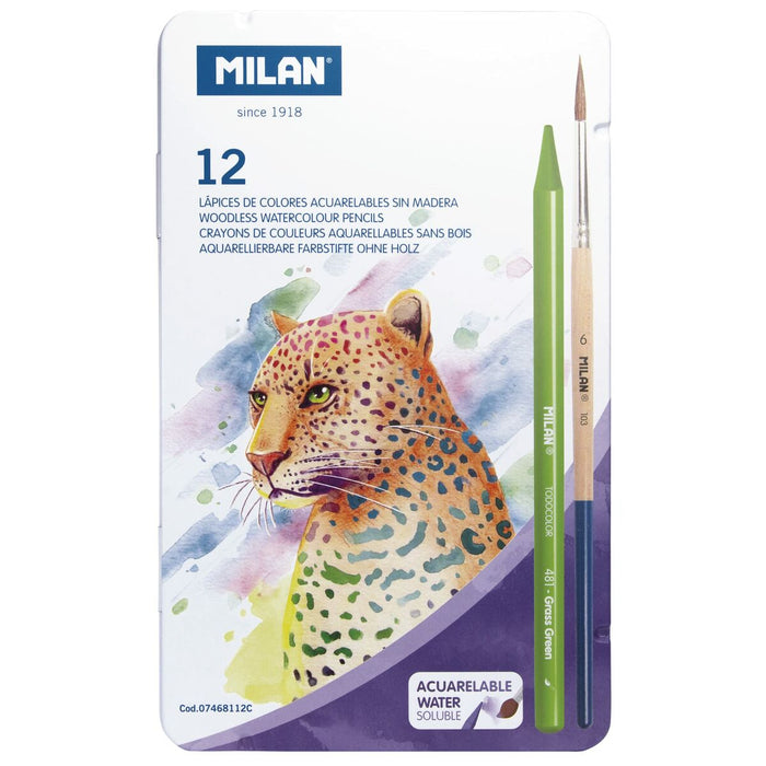 Creioane colorate acuarelă Milan Multicolor