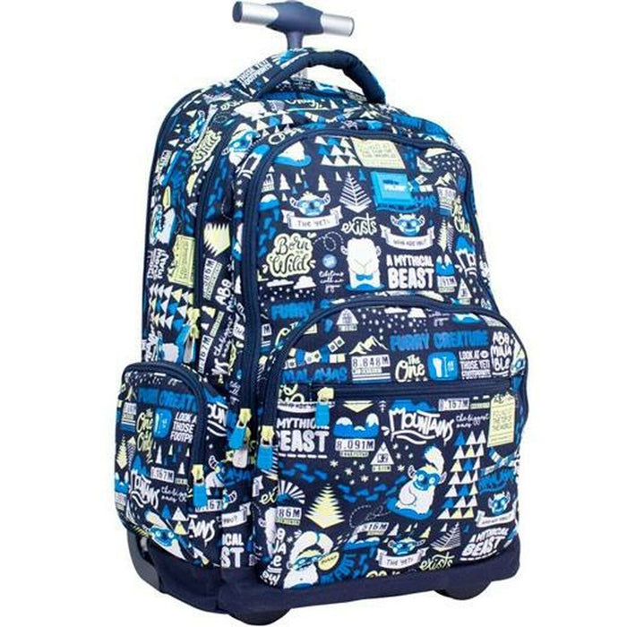 Ghiozdan cu Roți Milan The Yeti Bleumarin 52 x 34,5 x 23 cm